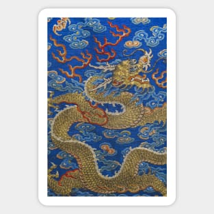 Chinese Imperial Golden Dragon Spiritual Animal Sticker